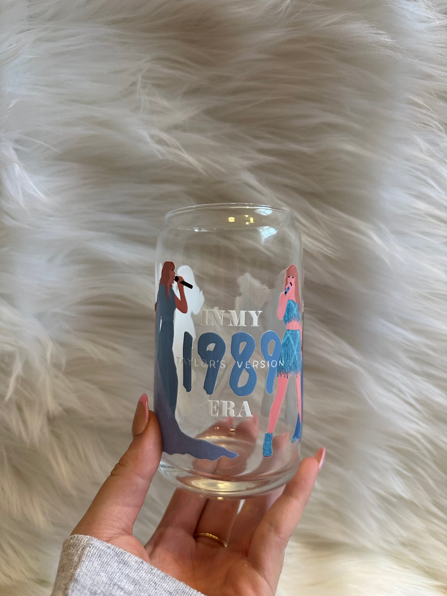 T Swift 1989 in my era glass cup