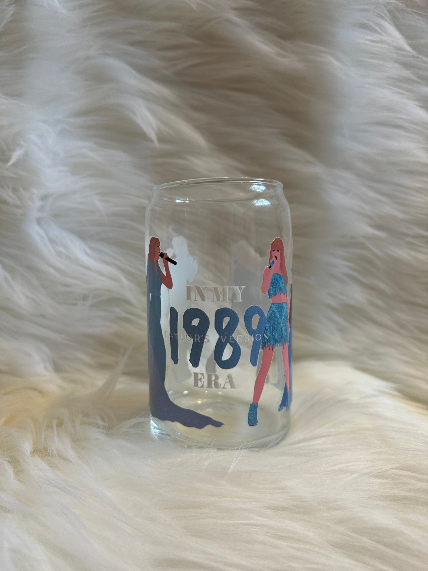 T Swift 1989 in my era glass cup