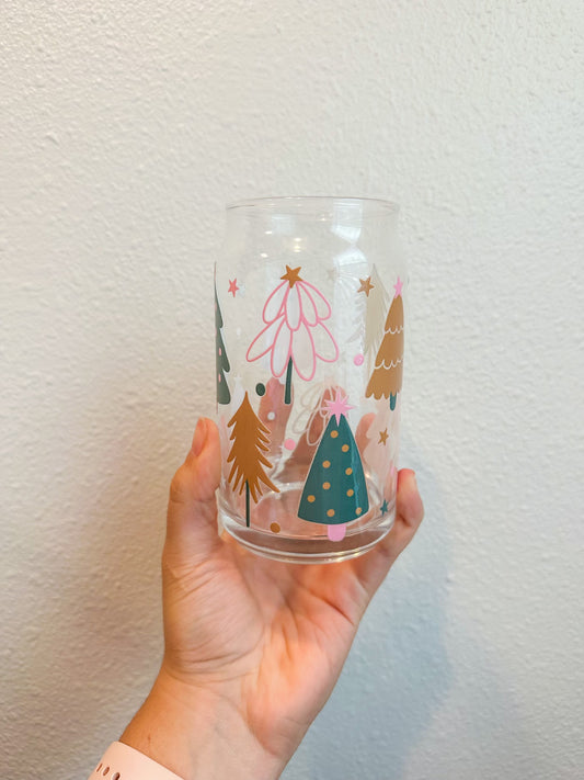 christmas cutie glass cup