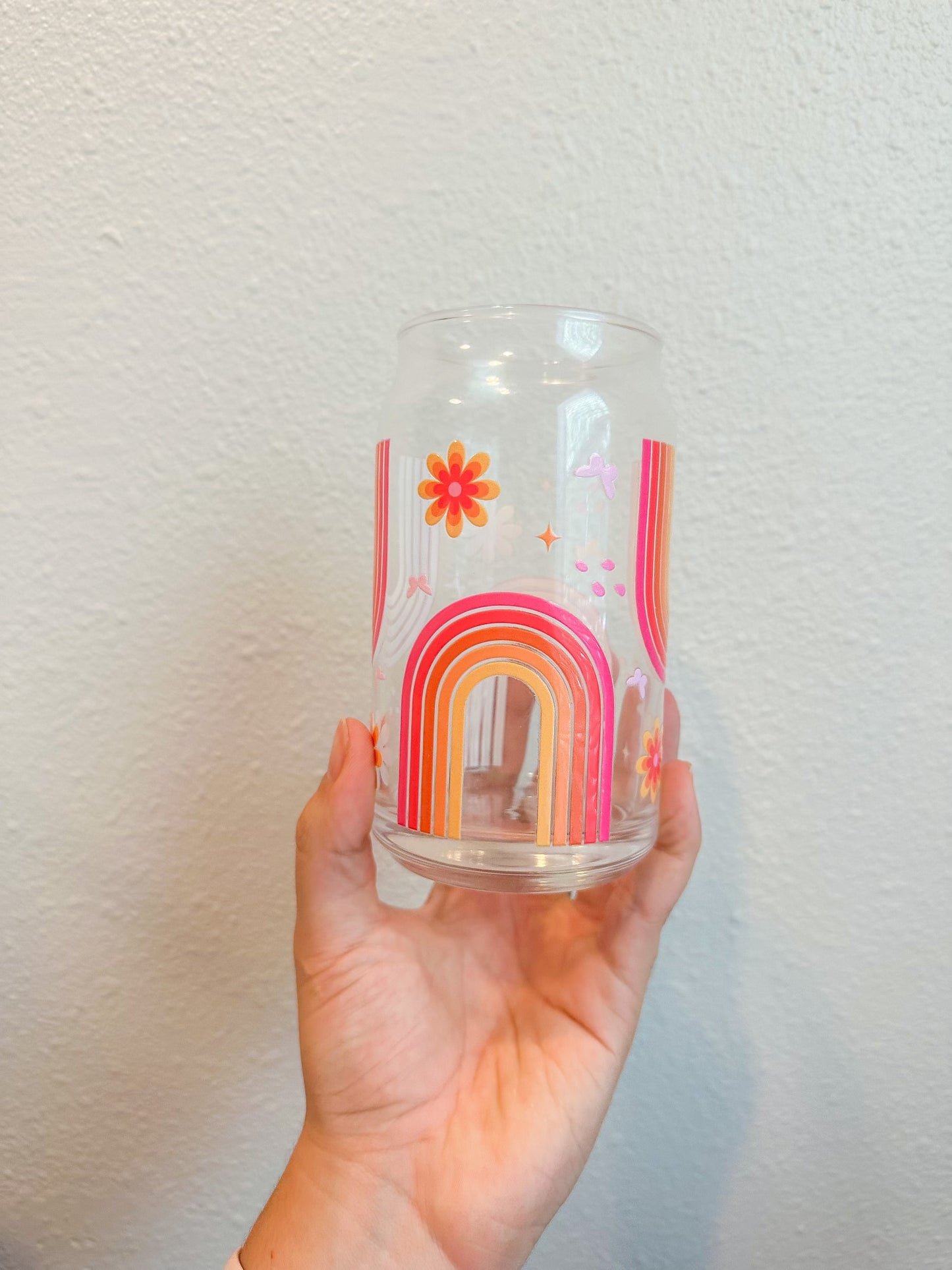 groovy girl glass cup