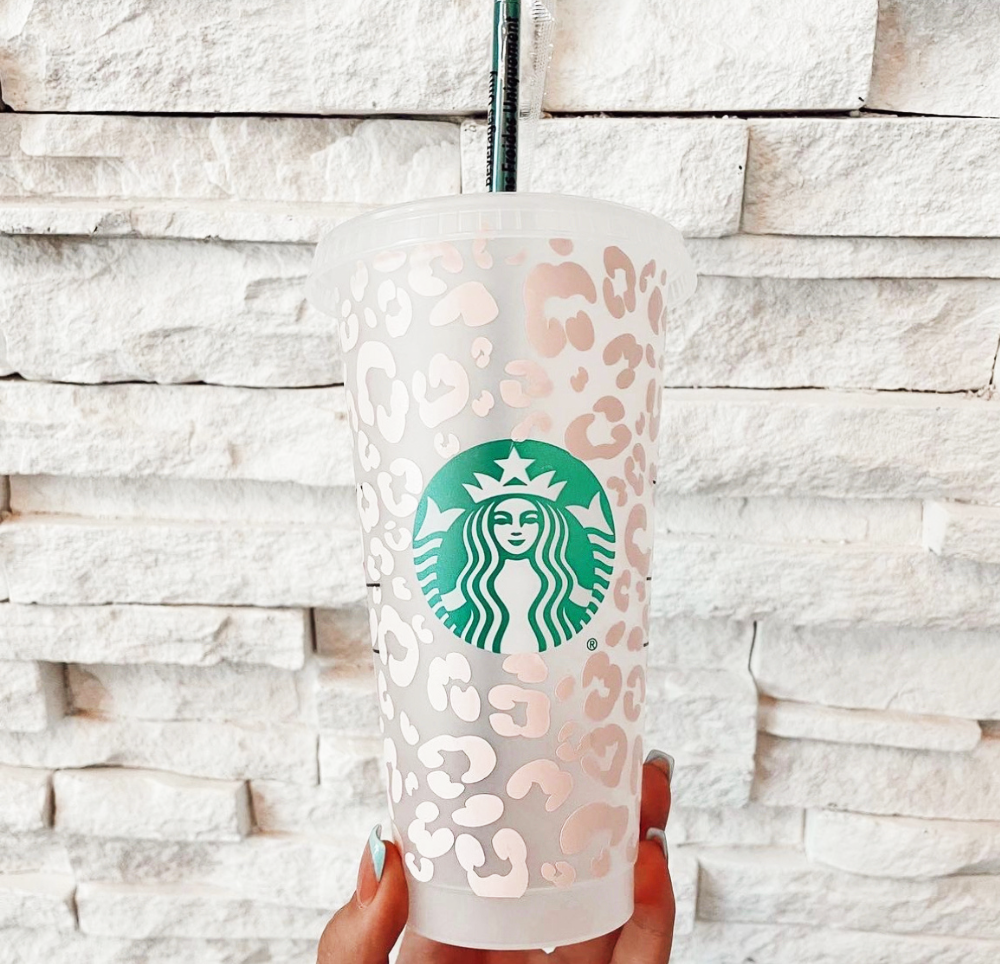 Pink Leopard Cold Cup