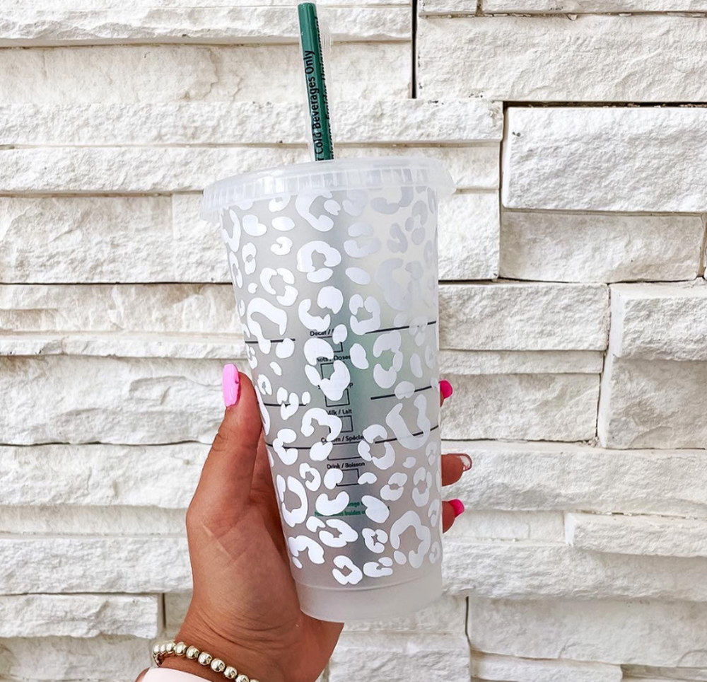 White Leopard Cold Cup