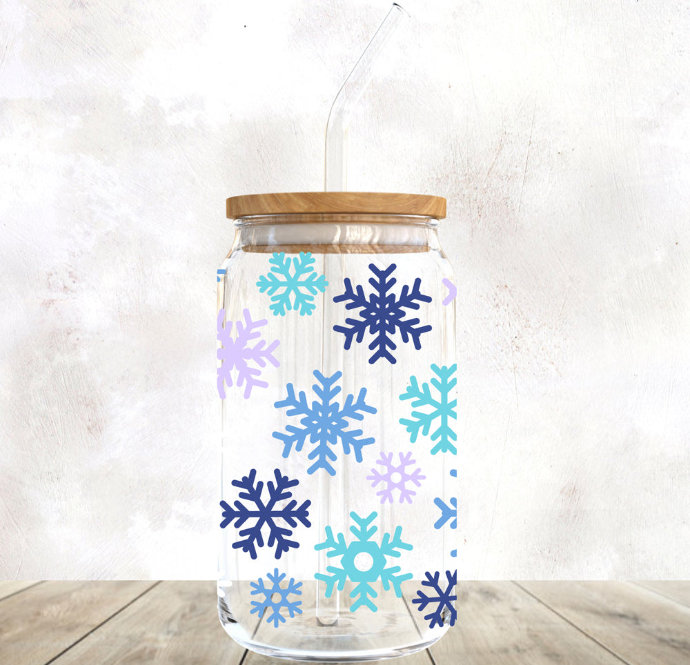 SnowFlake Glass Cup